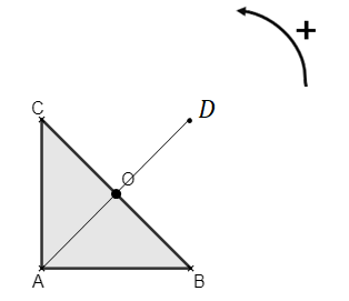 Rotation triangle rectangle et isocèle